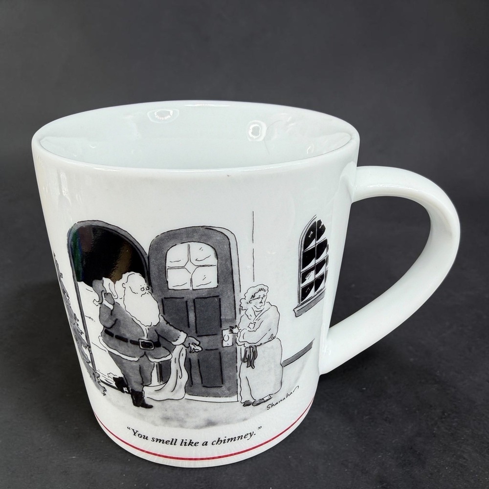 The New Yorker Santa Cartoon‎ Mug Restoration Hardware Danny Shanahan Chimney